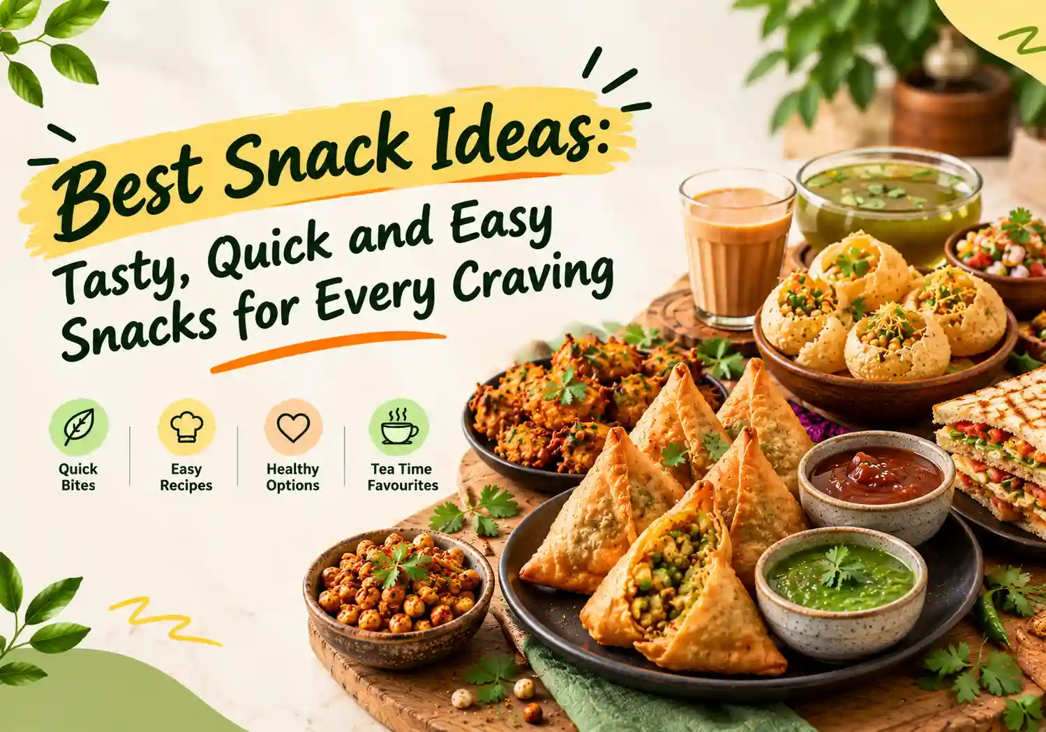 Read more about the article Best Snack Ideas: Tasty, Quick and Easy Snacks for Every Craving