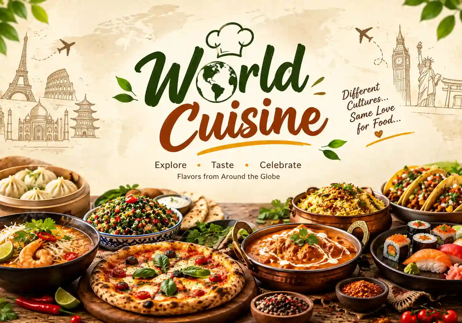 Read more about the article World Cuisine: Discover Delicious Flavours from Around the Globe